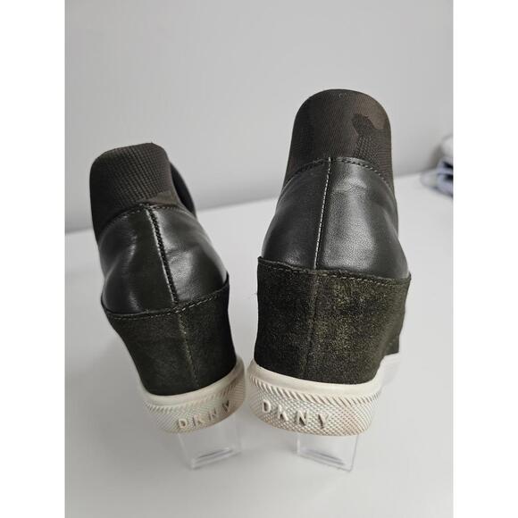 DKNY Women's Camouflage Slip-On Sneakers with Logo Strap - Picture 5 of 9